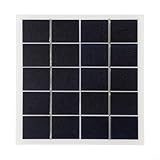 Oniissy Cargador solar portátil de 7 W 5 V, panel solar policristalino para accesorios de bricolaje al aire libre, compatible con dispositivos de baja potencia, negro y blanco