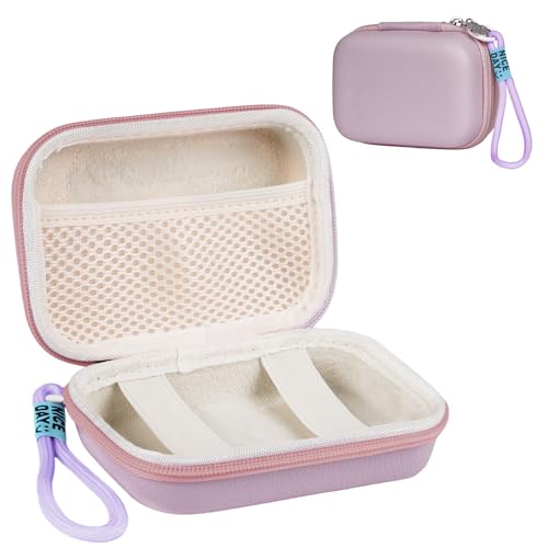 Ainiv Custodia per Fotocamera Digitale, Fotocamera Bambini Custodia Protettiva, Custodie Rigida da Viaggio, Piccolo Universale Portatile Borsa Macchina Fotografica, Viola (Piccolo)