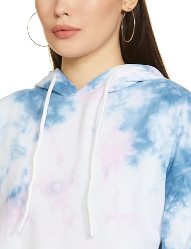 Image of Amazon Brand - Symbol Women Cotton Hooded Relaxed Fit Sweatshirt (Tie-Dye | Pullover) (Available in Plus Sizes)