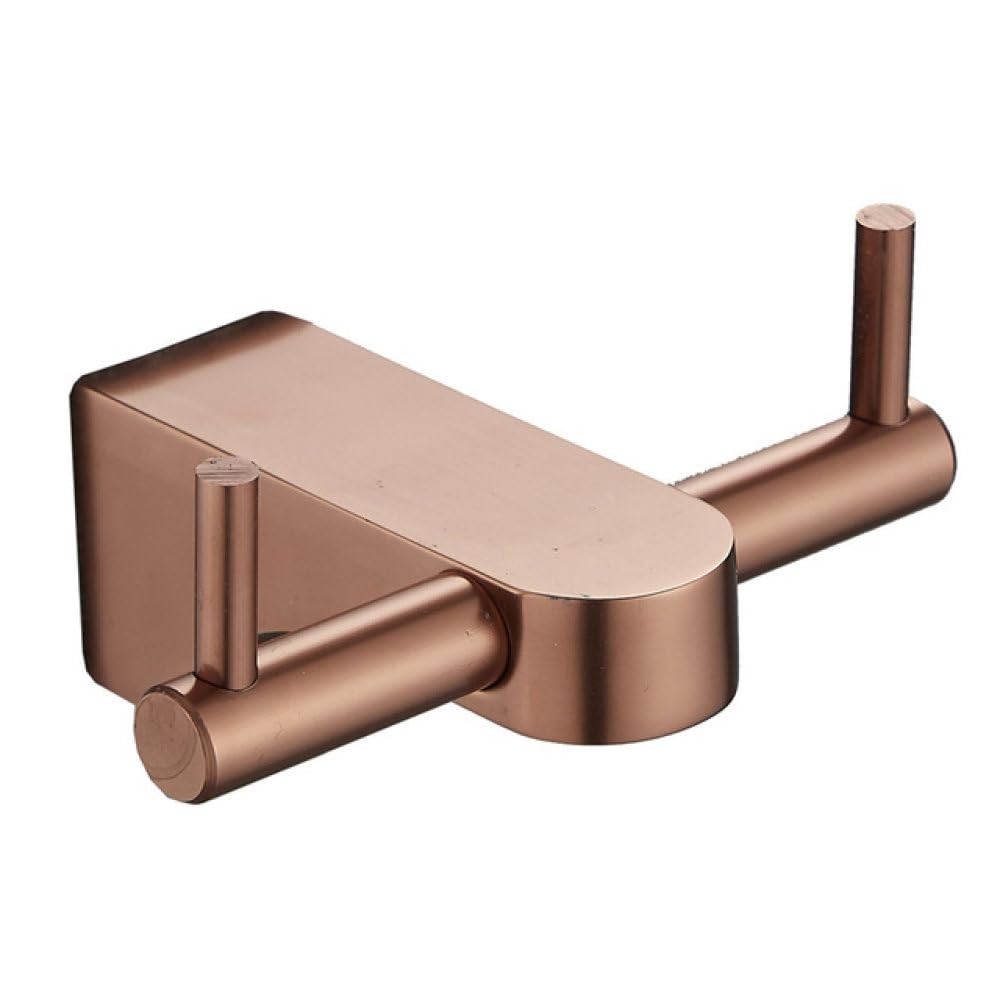 Anillo de toalla de baño de oro rosa con estante de aluminio espacial