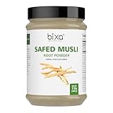 bixa BOTANICAL | Safed Musli Powder | Chlorophytum Borivilianum | Steam Treated Ayurvedic Root | Vegan | Non GMO | Clean Label | Strength and Vitality Support | 7 oz 200 g