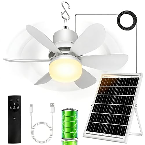 Solar Fan for Gazebo with Light 18000mAh Review: Is it Worth it?