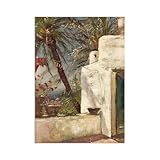 Palmenterrasse Capri Kunstdruck Poster – Hermine von 
