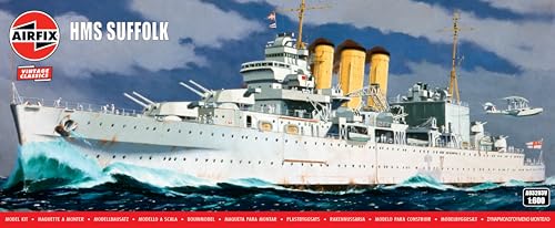 Airfix A03203V HMS Suffolk (County-class heavy cruiser) – 1:600 Scale Model Kit