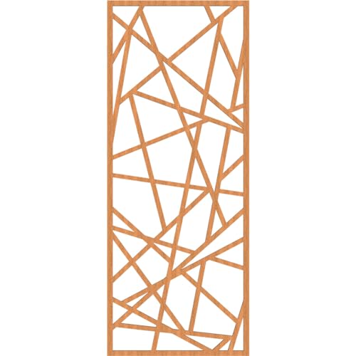 Image of Conway Decorative Pierced Fretwork Wood Wall Panels, 19 3 /8 inchW x 49 3 /8 inchH x 3 /8 inchT, Cherry