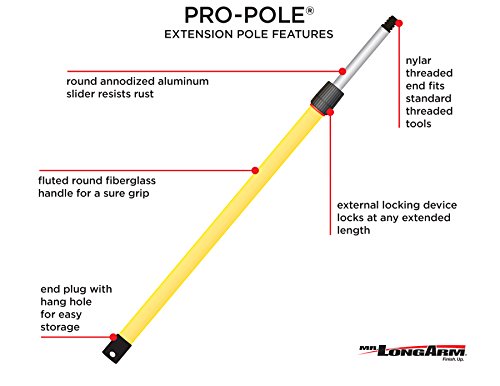 Mr. LongArm 3212 Pro-Pole Extension Pole 6-to-12 Foot