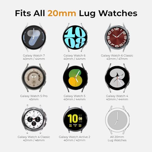 Image of Acextro 3 Pack Sport Band Compatible for Galaxy Watch 7 Bands 44mm 40mm