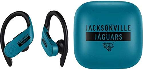 Skinit Decal Audio Skin Compatible with PowerBeats Pro - Officially Licensed NFL Jacksonville Jaguars Teal Performance Series Design