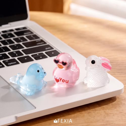 Image of FEXIA 25 Styles Mini Resin Animals,100 PCS,Fairy Garden Accessories Outdoor