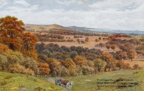 Affiche Seven Sisters et Beachy Head par Alfred Robert Quinton, poster mural 60x90cm