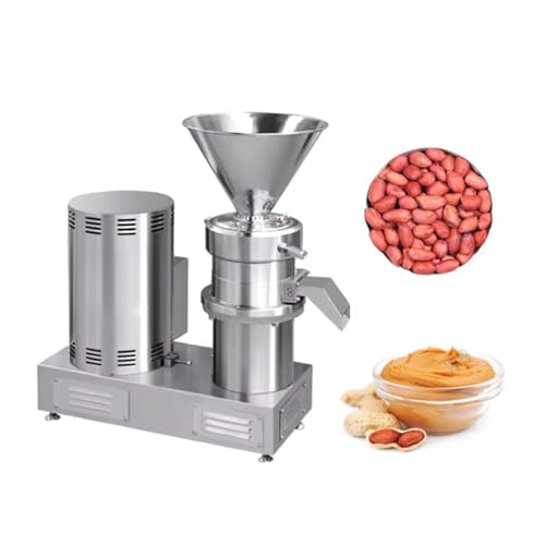 Molinillo eléctrico de mantequilla de nueces para salsas y salsa de chile, máquina comercial mejorada de mantequilla de maní y sésamo