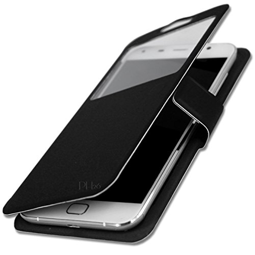 PH26 TEENO S12 4G Etui Housse Folio Noir de qualité by