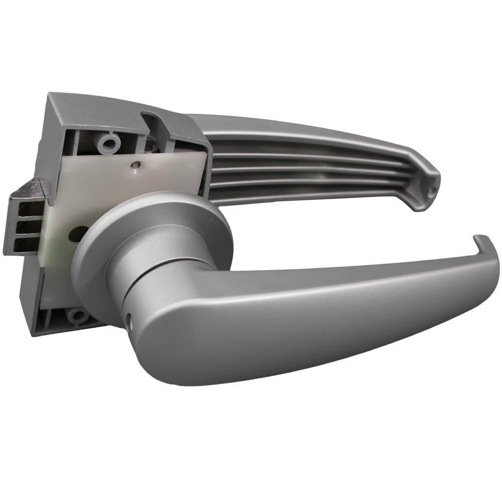 Picaporte completo, Manillas para Puertas de Baño, Caravana, Barco, Plateado