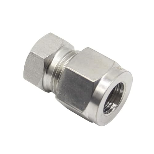 Aurorad 1 Pc 1/8'' 1/4'' 3/8'' 1/2'' 6 8 10 12 14mm OD Tube Compression End Cap 304 Stainless Steel (Size : 12mm)