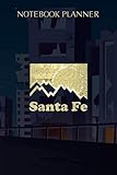  Notebook Planner Santa Fe New Mexico gift souvenir retro vintage Pullover: Pretty, Notebook Journal, 6x9 inch, Financial, Over 100 Pages, Small Business, A Blank, Daily Organizer