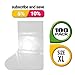 ABC Waterproof Disposable Boot Covers, XL Size. Pack of 100 Clear Disposable Booties for Shoes Covers. Disposable Shoe Covers for Indoors Non Slip. Shoe Booties Disposable Non Slip