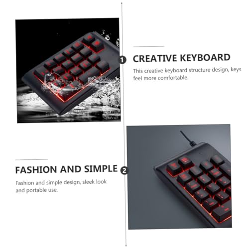 Pavé numérique mécanique USB autonome pour ordinateur portable noir - 7