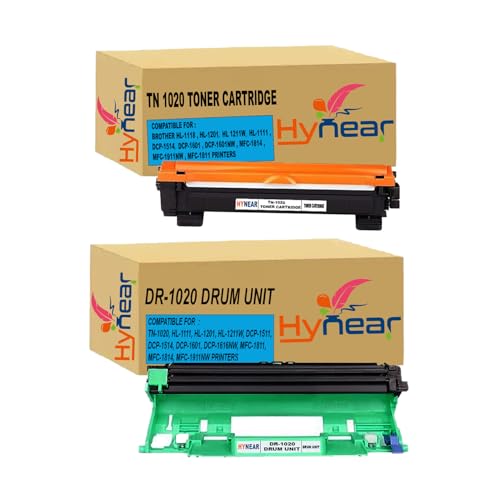 Image of TN-1020 Toner Cartridge & DR-1020 Drum Unit Compatible for Brother HL-1111, HL-1201, HL-1211W, DCP-1511, DCP-1514, MFC-1814 Printers ( Toner Cartridge & Drum Unit)