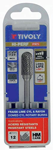 TIVOLY 10316520800 103165 Cylindrical Carbide Burr with Radius - Image 3