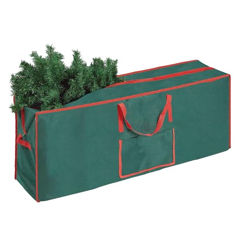 Christmas Tree Storage Bag - Large 52.3''x24.4''x12.6''/133x62x32cm Holds up to 9ft Tree - Damp-Resistant & Mould Proof Heavy Duty Organizer for Xmas Decorations