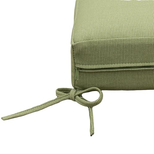 Image of Tommy Bahama Sunbrella Fabric 1-Piece Outdoor Knife Edge Deep Seat Lounge Chair Seat and Back Cushion Set, Bamboo Bay Pear