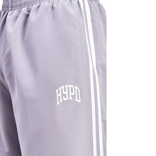 Image of HYPD Urban Track Pants for Men | Dry Fit Mesh Gym Wear | Zippered Bottom, Back Pocket | Relaxed Fit Joggers for Sports, Workout, Running & Casual Wear