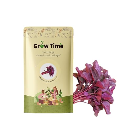 Growtime Amaranthus Red Vegetable Seeds, Vegetable Seeds for Home Gardening, Vegetable Planting Seeds for Kitchen, Amaranthus Red Seeds (Pack of 20g)