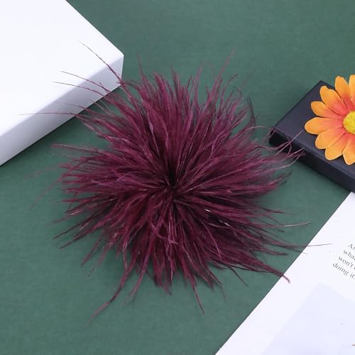 Image of CSIYANJRY99 Dainty Feather & Rose Flower Large Brooch Lapel Pins Delicate Elegant Handmade Flower Brooches Pin Classic for Wedding Party Dance Banquet for Women Dress Suit Ceremony Clothes Accessories Jewelry Valentine's Day Gifts
