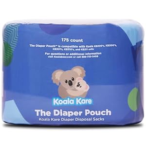 Koala Kare The Diaper Pouch™ – Diaper Disposal Sacks for Koala Baby Changing Stations, 175 Sacks per Cartridge, Model KB160-X6 (6 Pack of Cartridges)