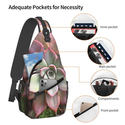 Bolso bandolera cruzado unisex negro para trekking miniatura 4