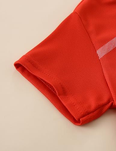 Image of Boys Clothes Short Set 6 Piece Outfit Athletic T-Shirt and Quick Dry Shorts Kids Summer Clothing Set Size 3-14