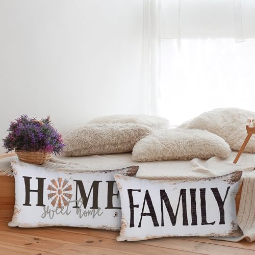 RB-Sweet-Home-Quotes-Family-Sentimental-Farmhouse-Throw-Pillow-Cover-Farm-Porch-Bench-Decor-Home-Decor-Housewarming-Gifts-12-x-20-Inch-Set-of-2-Flannel-Cushion-Cover-New-House-Bed-Sofa-Decor RB Sweet Home Quotes Family Sentimental Farmhouse Throw Pillow Cover Farm Porch Bench Decor Home Decor Housewarming Gifts 12 x 20 Inch Set of 2 Flannel Cushion Cover New House Bed Sofa Decor