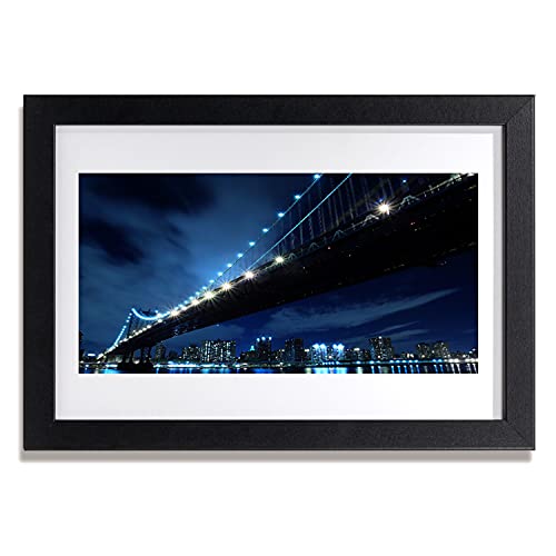 Cadre en MDF avec affiche de pont architectural 30x20 cm Tulup