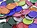 IGOGO 100 PCS Mixed Color Flat Bottle Caps – 1 Inch Metal Craft Caps for Jewelry Making, DIY Gifts, Hair Bows, Resin Projects, Style 2
