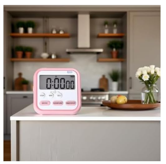 Image of Stopwatch Timer for Study Kitchen Timer Large LCD Screen 24hr Digital Display Magnetic Retractable Stand Loud Alarm Stop Watch Countdown Flashing Light Study Timer for Students Cooking
