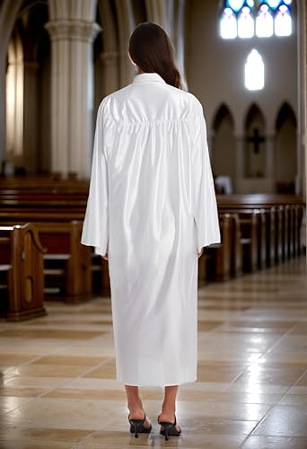 Unisex Shiny Choir Robe for Church baptism robes for water baptism,Graduation Gown Judge Pastor Robes3