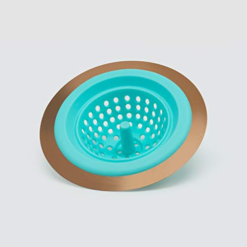 Colador de silicona para fregadero 4.5 pulgadas azul
