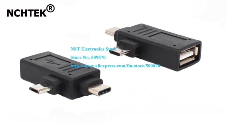 Wiring Connecting Terminals - NCHTEK USB OTG Adapter 2 in 1 USB 2.0 Micro USB OTG Adapter Type C Connector Converter//10PCS