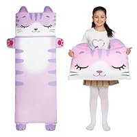 Wbesty Kleinkind Nap Matte für Kinder Schlafmatte Napping Mats Schlummern Taschen faltbar und tragbar für Jungen Mädchen Kindergarten Daycare Travel Camping,Cat Style