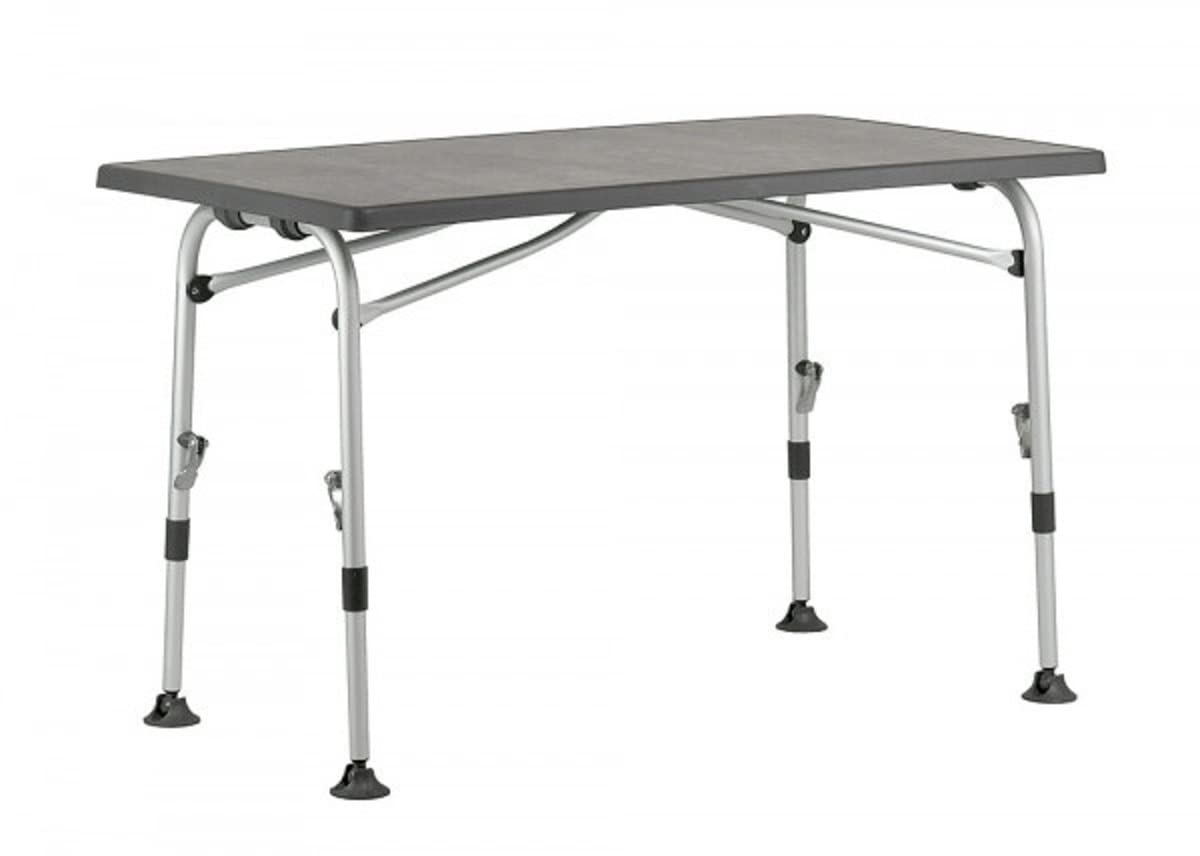 WestfieldSuperb Camping Table, Aluminium Frame, Charcoal, 80 cm