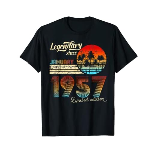 Cumpleaños Legendario Desde Enero De 1957 Regalo. Camiseta