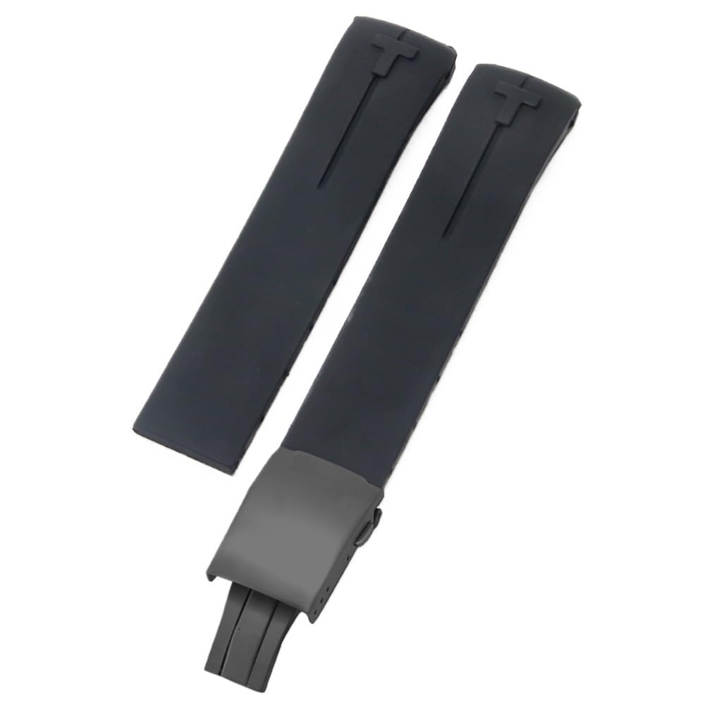 Correa impermeable de goma de silicona de 20/21mm apta for Tissot 1853/T013/T081/T091