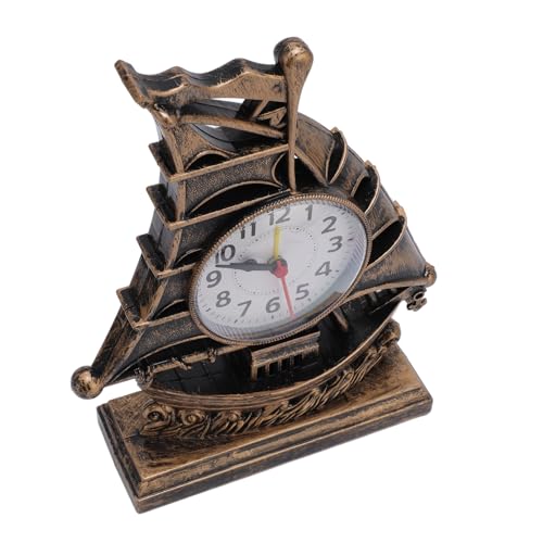 Reloj despertador de escritorio náutico Irfora con diseño de velero clásico para decoración