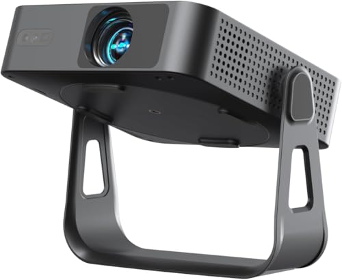 Image of [Auto Focus]Light Black Smart Mini Projector with WiFi and Bluetooth, XuanPad 4K Support Movie Projector, Portable Native 1080P Outdoor Projector with 360° Stand