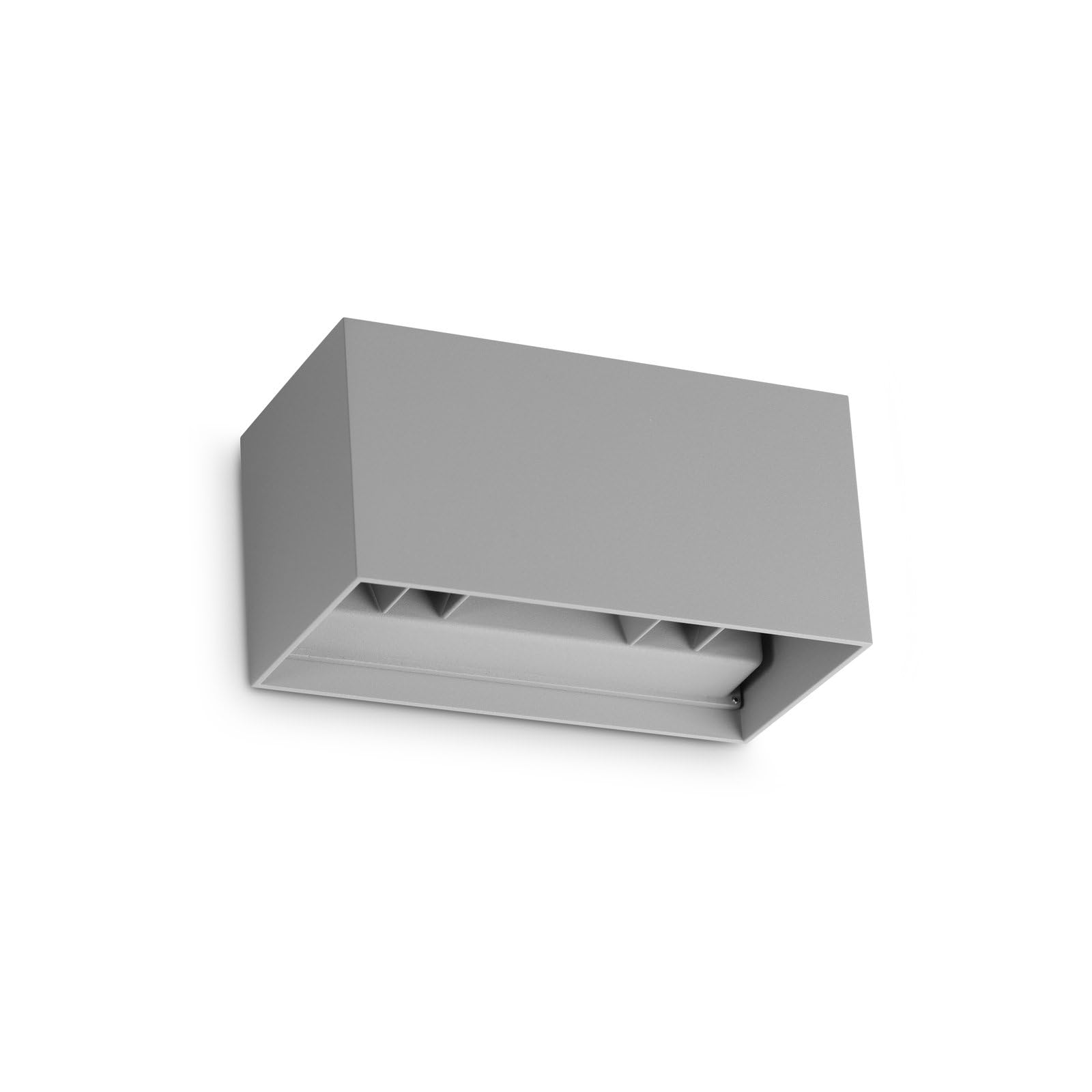 Ideal Lux Applique moderna 4 luci LED integrato IP54 grigio metallo