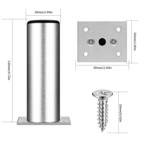 Zhujiehigh 4 Pcs Furniture Legs, Adjustable Cabinet Legs - Image 2