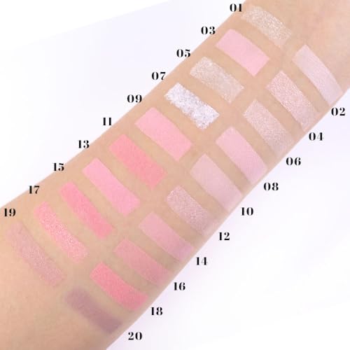 Image of SUAKE Nude Pink Eyeshadow Palette, Matte & Shimmer, High Pigmented 20 Colors Brown Purple Eye Shadow Primers for Eye Makeup, Korean Powder Palet de sombras de ojos (01#-NUDE-20 COLORS)