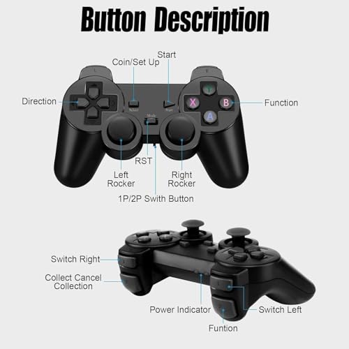 Image of Game Console Stick 4K Stick with Built-in 9+ Emulators 21,000+ Games, 4k Hdmi Output & 2.4GHz Wireless Controller, (Limited Edition)