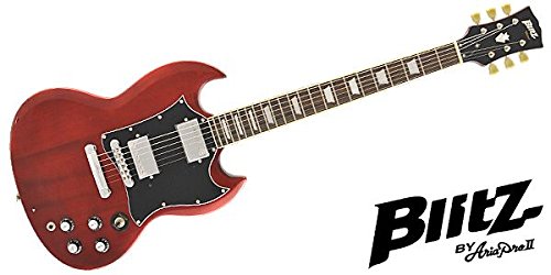 ギター BLITZ BY ARIAPRO BSG-STD Wine Red Amazon | BLITZ BY ARIAPROII エレキギター BSG-STD Wine Red