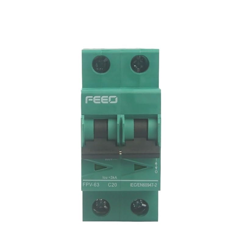 Magnetotermico FPV-63 2P 800VDC 6A 10A 16A 20A 25A 32A 40A 50A 63A DC MCB Solar Mini Circuit Breaker Interruttore fotovoltaico for il sistema di protezione solare Interruttore Magnetotermico (Size :